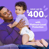 Luvs Size 4 Baby Diapers, Platinum Protection Bluey Diapers for Day & Night, Size 4, 198 Count (Packaging May Vary) Size 4 198