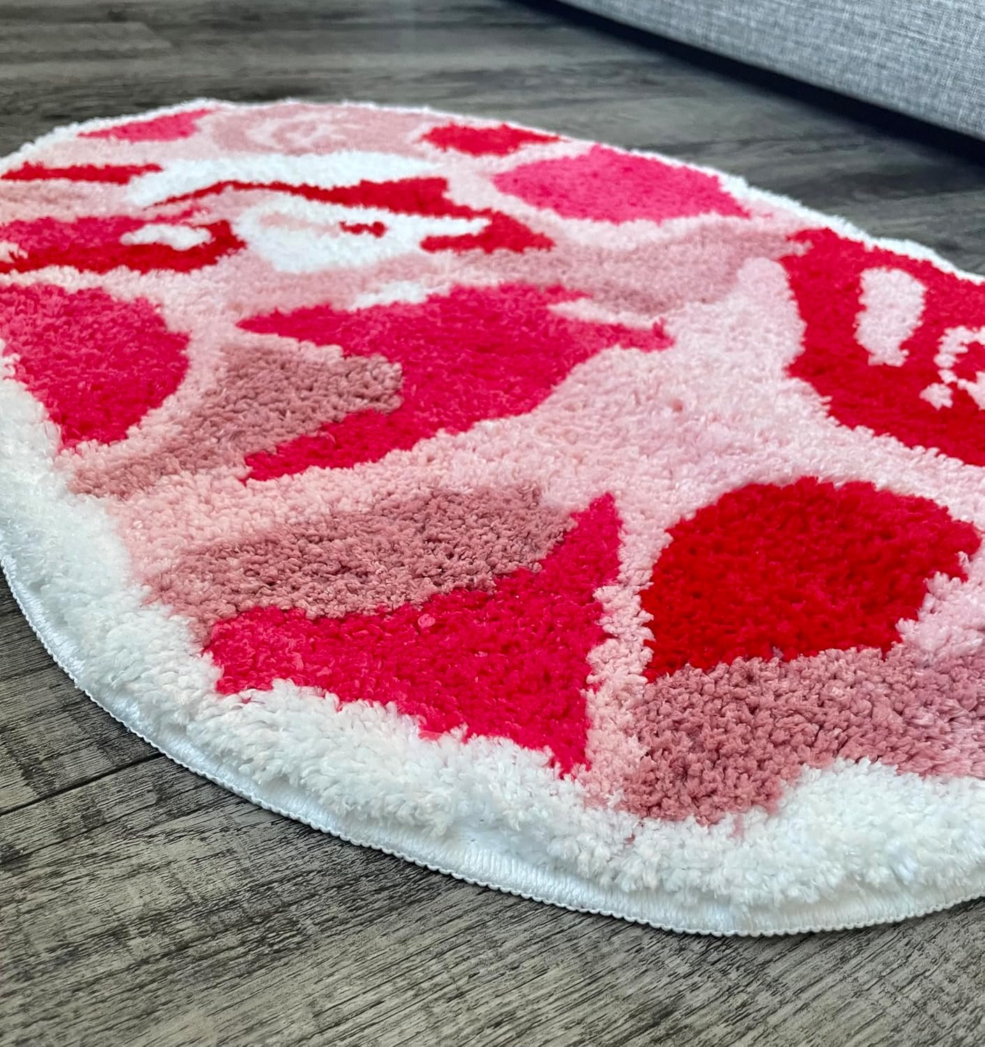 Bape Rug - Handmade & Premium- 28in W * 20in L (70 * 50cm) - Hypebeast Rug - Hypebeast Rug Decor - Living Room, Bedroom, Children Room, Door mat - A Bathing APE Rug (Camo Pink)