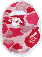 Bape Rug - Handmade & Premium- 28in W * 20in L (70 * 50cm) - Hypebeast Rug - Hypebeast Rug Decor - Living Room, Bedroom, Children Room, Door mat - A Bathing APE Rug (Camo Pink)