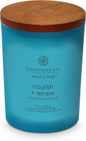 Chesapeake Bay® Candle Mind & Body Medium Jar Candle, Nourish + Renew (Coconut & Sandalwood) Nourish + Renew Medium Jar