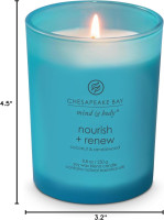 Chesapeake Bay® Candle Mind & Body Medium Jar Candle, Nourish + Renew (Coconut & Sandalwood) Nourish + Renew Medium Jar