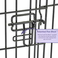 Midwest Homes for Pets 18-Inch iCrate Folding Dog Crate with Divider Panel, Leak-Proof Tray & Secure Latches – Metal Wire Kennel for Tiny Breeds – Portable, Durable & Easy to Assemble Black 18.0