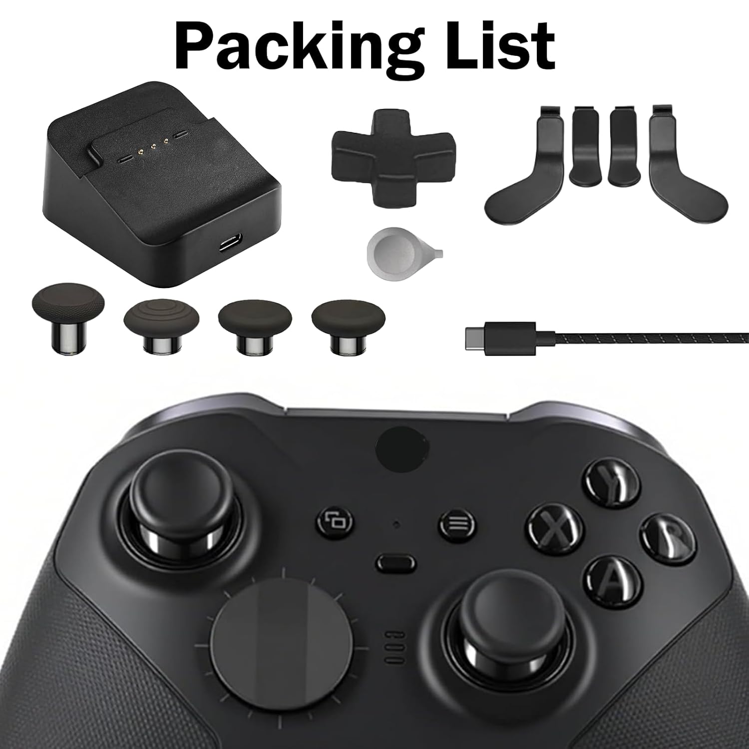 Elite Series 2 Controller Compatible with Xbox Elite Series 2 Controller-Black,Gaming Controller Compatible for Xbox Series X/S,Xbox One,With Accessory Bag [video game] [video game] [video game]