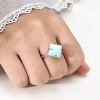 925 Sterling Silver 4 Claws Ring Base for Irregular Cabochon Adjustable Ring Blank Mounting Setting Personalized Jewelry Making Craft for Wome