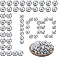 100 Pieces .43 Caliber Aluminum Paintball Ammo 1.8 Grams Solid Resuable Seamless Paintball Powerful for Shooting Training Practice Fit for T4E Walther PPQ/ TPM1 and Glock17/G17 (Silver)