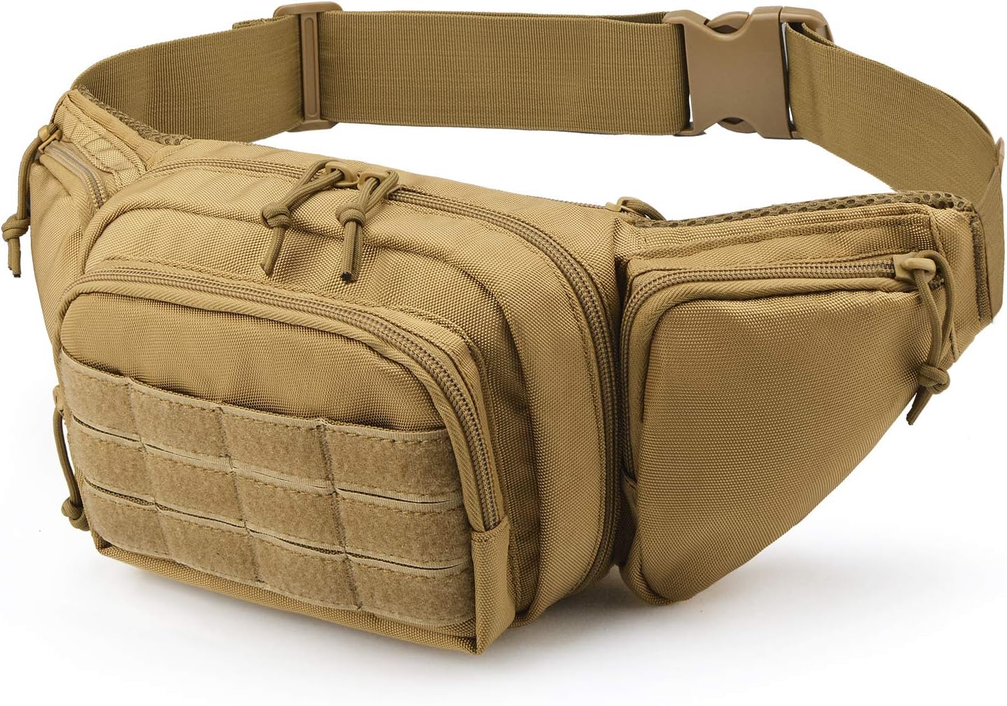 Tactical Fanny Pack Pistol Pouch Ultimate Fanny Pack Holster Fits 1911, Glock, H&K, Ruger, S&W M&P Shield, Taurus, Sig Sauer, Springfield, Beretta, Kimber, Walther, and More Tan