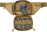 Tactical Fanny Pack Pistol Pouch Ultimate Fanny Pack Holster Fits 1911, Glock, H&K, Ruger, S&W M&P Shield, Taurus, Sig Sauer, Springfield, Beretta, Kimber, Walther, and More Tan