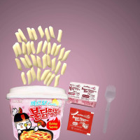 Samyang Carbo Buldak Tteokbokki Korean Rice Cake Instant 6.31 Oz 6 Ounce (Pack of 1) Carbo