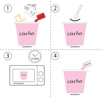 Samyang Carbo Buldak Tteokbokki Korean Rice Cake Instant 6.31 Oz 6 Ounce (Pack of 1) Carbo