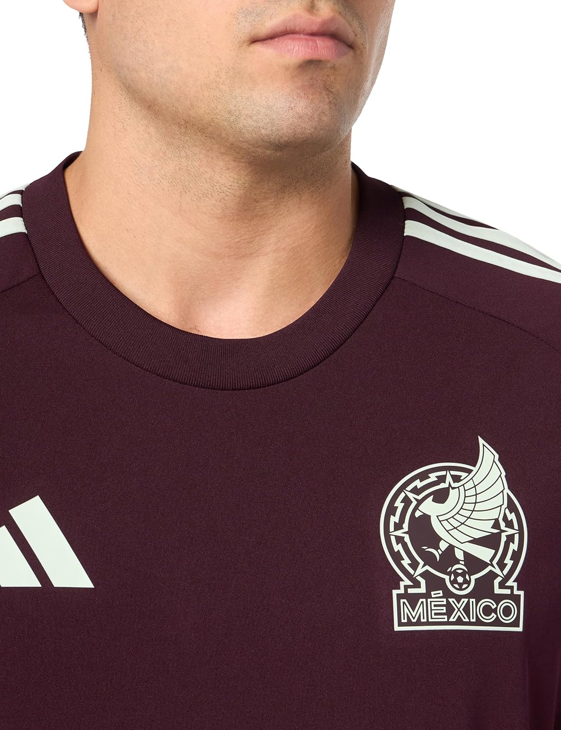 adidas Men's Mexico Jersey Medium Dark Burgundy 2024