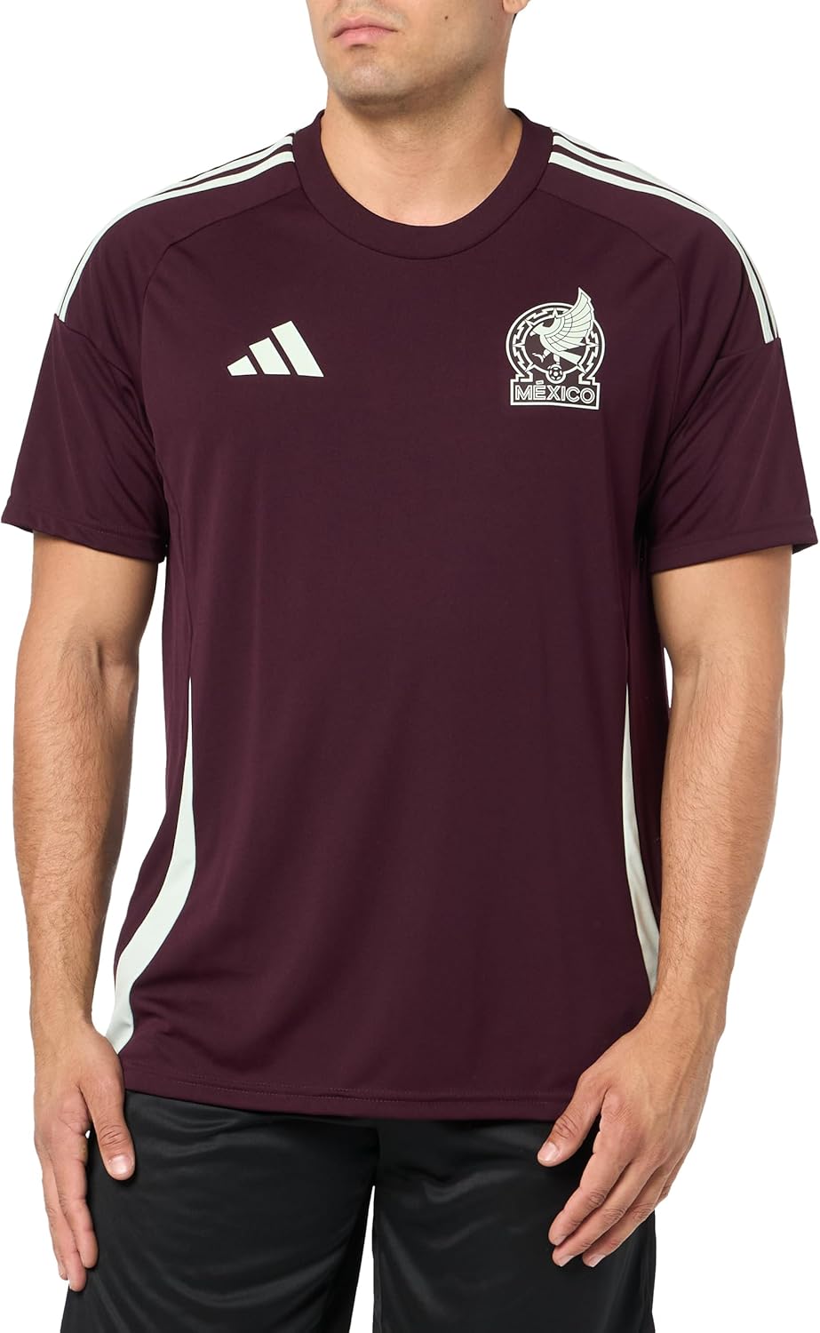 adidas Men's Mexico Jersey Medium Dark Burgundy 2024