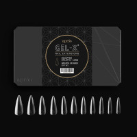 Aprés Gel-X® Sculpted Stiletto Long Tip Box | 500pc Gel-X Tips, 11 Sizes 00-9, Premium Quality