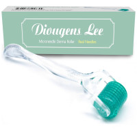 Derma Roller Stainless Steel - Microderma Roller - Microneedle Roller with Case-Personal Use Microneedling Roller -192 Micro Needle Dermal Roller GREEN O,ƽ