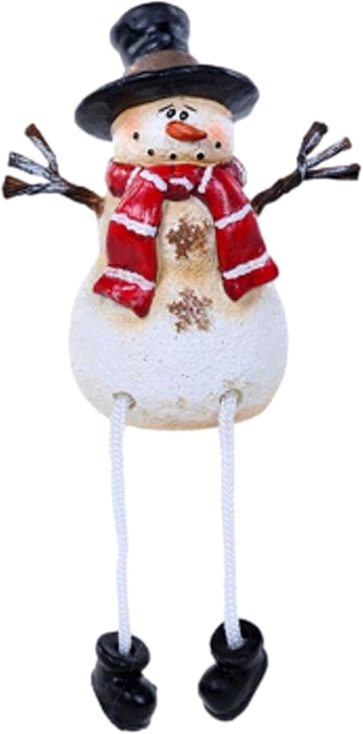 The Bridge Collection Snowman Shelf Sitters with Dangling Legs Set of 3