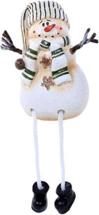 The Bridge Collection Snowman Shelf Sitters with Dangling Legs Set of 3