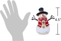 The Bridge Collection Snowman Shelf Sitters with Dangling Legs Set of 3