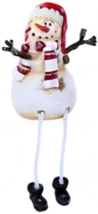 The Bridge Collection Snowman Shelf Sitters with Dangling Legs Set of 3