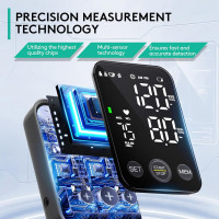 Oklar Blood Pressure Monitor Upper Arm Monitors for Home Use BP Machine Sphygmomanometer with 2x120 Reading Memory Adjustable Arm Cuff 8.7