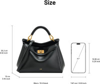 JW PEI Women's Lucia Classic Top Handbag Black