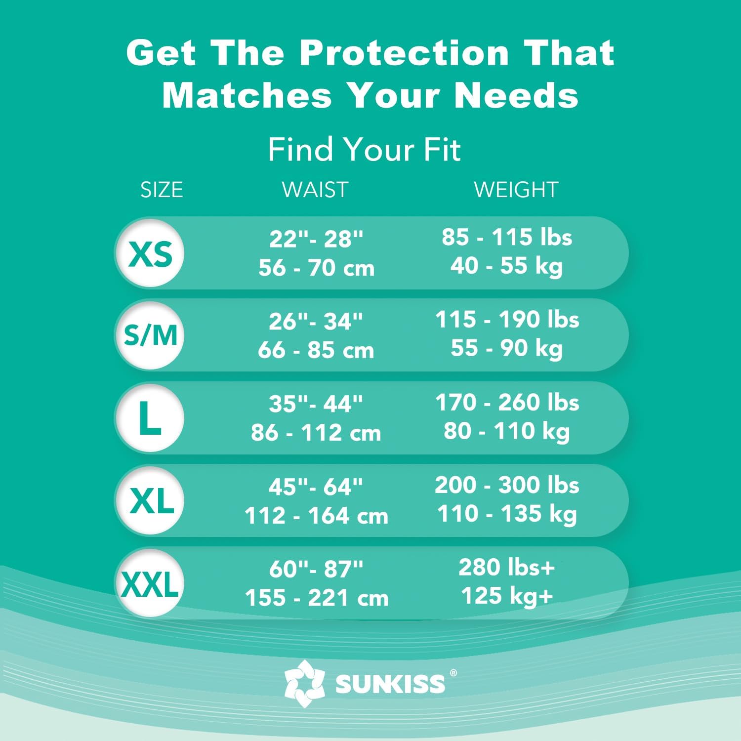 SUNKISS TrustPlus Adult Diapers with Maximum Absorbency, Unisex Disposable Incontinence Briefs with Tabs for Men and Women, Odor Control, Large, 15 Count Large (Pack of 15)