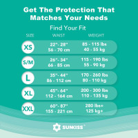 SUNKISS TrustPlus Adult Diapers with Maximum Absorbency, Unisex Disposable Incontinence Briefs with Tabs for Men and Women, Odor Control, Large, 15 Count Large (Pack of 15)