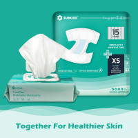 SUNKISS TrustPlus Adult Diapers with Maximum Absorbency, Unisex Disposable Incontinence Briefs with Tabs for Men and Women, Odor Control, Large, 15 Count Large (Pack of 15)