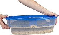 COOK'S CHOICE XL Original Better Breader Batter Bowl- All-in-One Mess Free Breading Station Tool- Great for Parties- Pour in Seasoning, Add Meat, Vegetables or for Fish Fry, & Just Shake- Made in USA