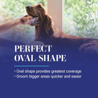 Chris Christensen Dog Brush, 27 mm Oval Pin Brush, Original Series, Groom Like a Professional, Stainless Steel Pins, Lightweight Beech Wood Body, Ground and Polished Tips Brown 27mm-Regular