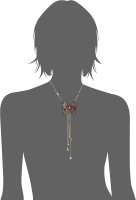Betsey Johnson Gold Butterfly Y-Shaped Necklace