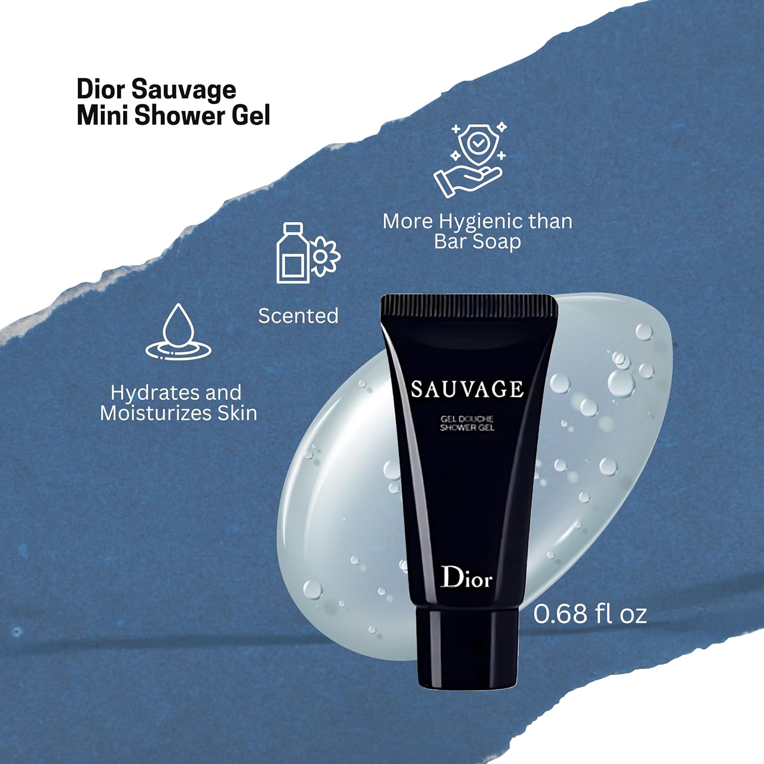 Dior Sauvage Perfume for Men – Mini Fragrance Gift Set EDP & Shower Gel Duo Travel Set