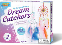 Peachy Keen Crafts Dream Catcher Kit for Kids & Teens - Makes 2 Dreamcatchers - Easy-to-Follow Instructions, Perfect Dreamcatcher Kit for Room Decor, Ages 8-Teen