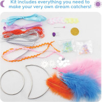 Peachy Keen Crafts Dream Catcher Kit for Kids & Teens - Makes 2 Dreamcatchers - Easy-to-Follow Instructions, Perfect Dreamcatcher Kit for Room Decor, Ages 8-Teen