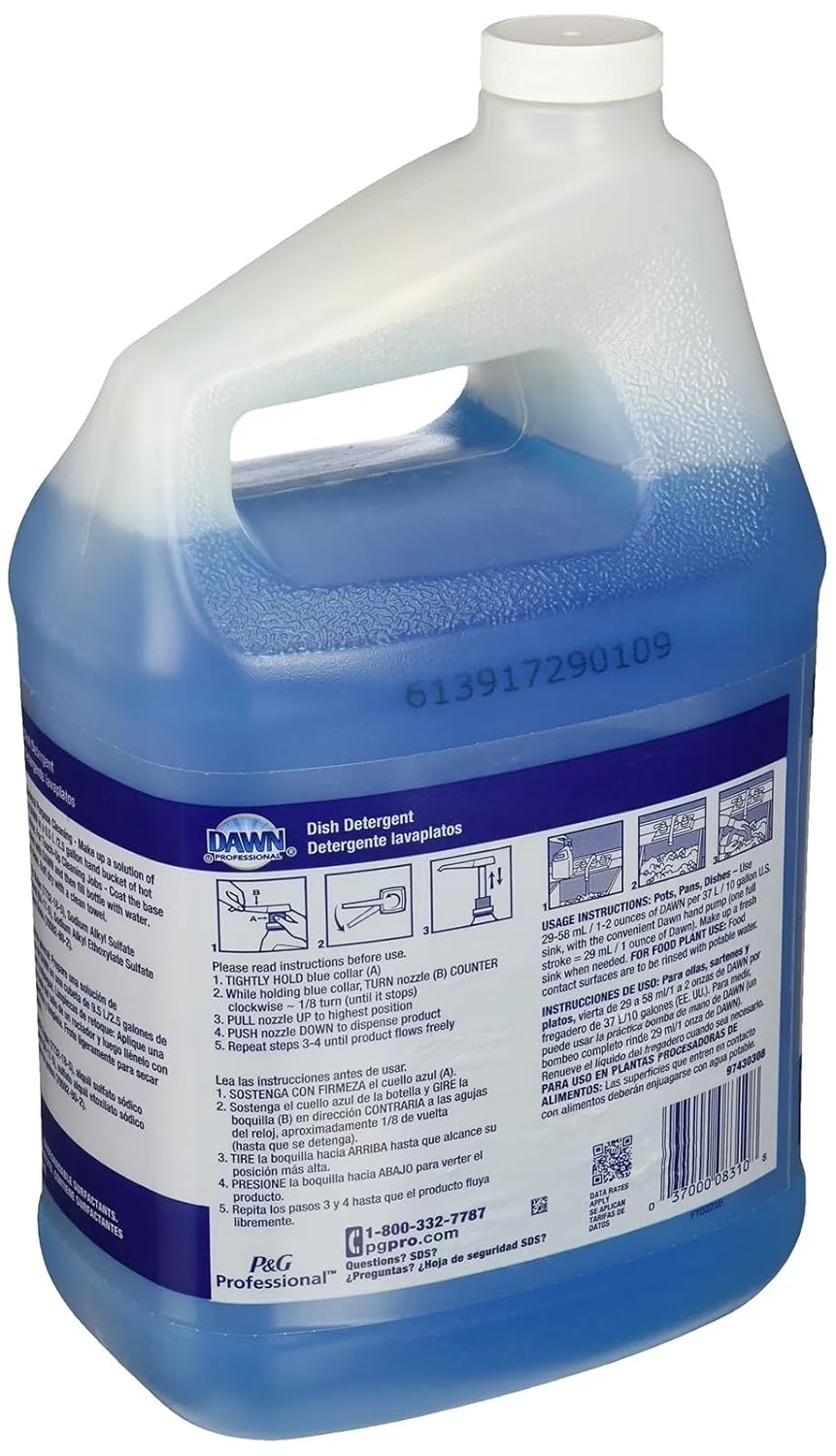 Dawn Dishwashing Detergent - Gallon Jug 3.78 L (1 Gallon with Pump) - Package may vary.