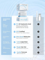 WNP Hyaluronic Acid Serum 3% for Face with 4D Multi-Layer Hydration | Ultra Hydrating Anti-Aging Serum | Moisturizer for Dry & Sensitive Skin | Pre-Makeup Skincare | Single-Use Vials 30PCS 30 vials (36 ml)