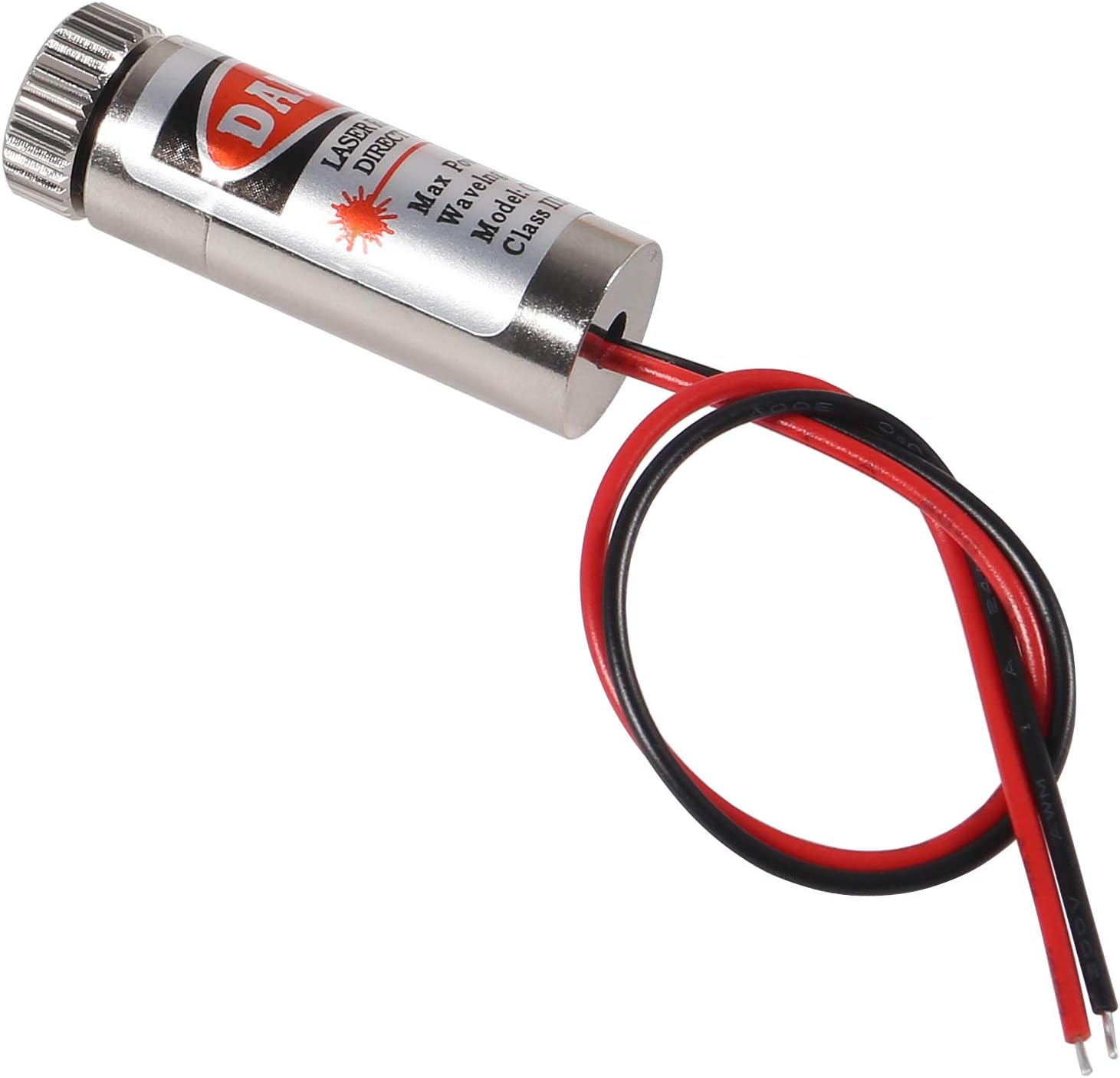 5pcs 650nm 5mw Laser Head Laser Tube Adjustable Focus 3~5V Red Laser Tube for Sight Positioning Sighting Telescope (Dot)