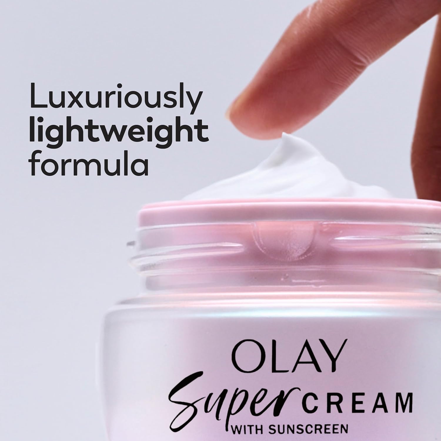 Olay Super Cream with Sunscreen SPF 30, Lightweight Face Moisturizer with Sun Protection, 5-in-1 Skin Care Benefits - Hydrating, Brightening, Firming - Niacinamide, Vitamin C, Collagen Peptide, 1.7 oz 1.7 Fl Oz (Pack of 1)