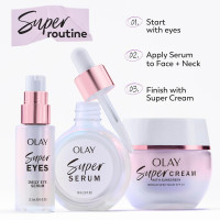 Olay Super Cream with Sunscreen SPF 30, Lightweight Face Moisturizer with Sun Protection, 5-in-1 Skin Care Benefits - Hydrating, Brightening, Firming - Niacinamide, Vitamin C, Collagen Peptide, 1.7 oz 1.7 Fl Oz (Pack of 1)