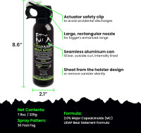 Maximum Strength Bear Spray (2 Pack) - Strongest Formula Allowed by EPA, Includes (2) Griz Guard Holsters