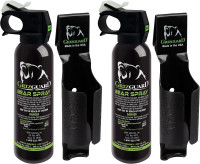 Maximum Strength Bear Spray (2 Pack) - Strongest Formula Allowed by EPA, Includes (2) Griz Guard Holsters