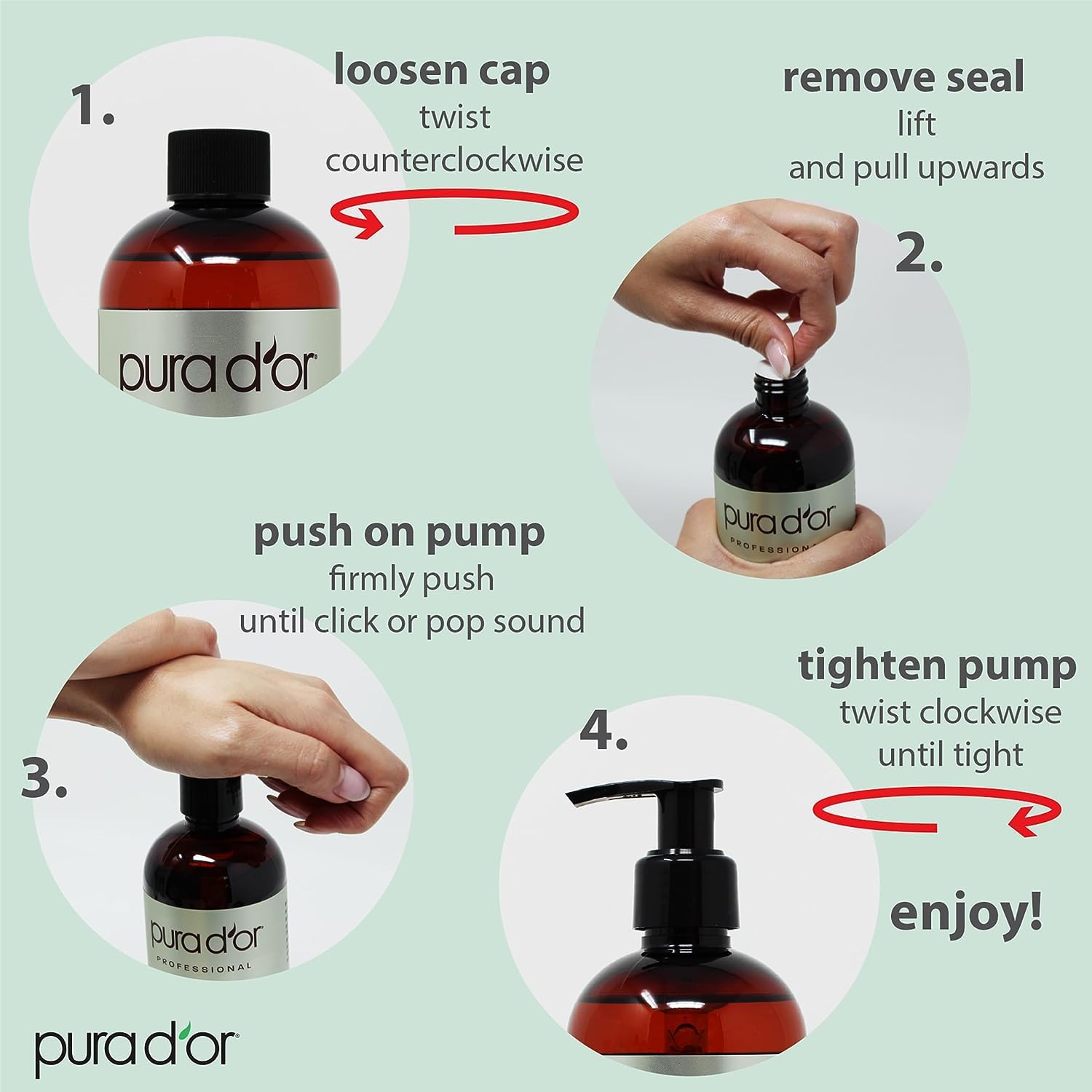 PURA D'OR 16 Oz ORGANIC Sweet Almond Oil - 100% Pure & Natural USDA Certified Cold Pressed Carrier Oil For DIY Beauty - Non-Greasy, Unscented, Hexane Free Moisturizer - Massage Oil For Hair & Skin 16 Fl Oz (Pack of 1)