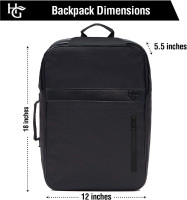 Herb Guard Large Smell Proof Backpack with Built-in Combo Lock - Full Odor Proof Protection Black Large