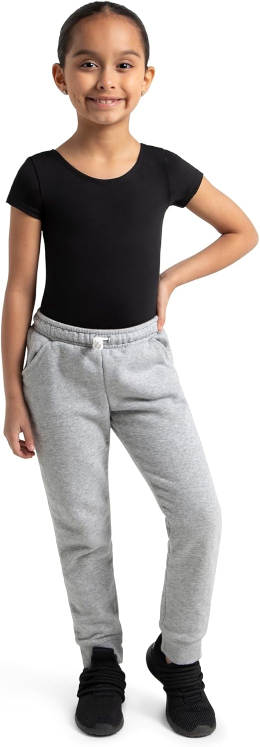 Capezio girls Short Sleeve Leotard - Girls Large Black