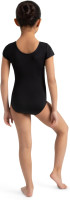 Capezio girls Short Sleeve Leotard - Girls Large Black