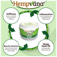 Hempvana Relief Cream 2 Pack with Seed Extract - Relieves Inflammation, Muscle, Joint, Back, Knee, Nerves and Arthritis – Made in USA 4oz Paraben Free, Vegan, Cruelty-Free As Seen On TV