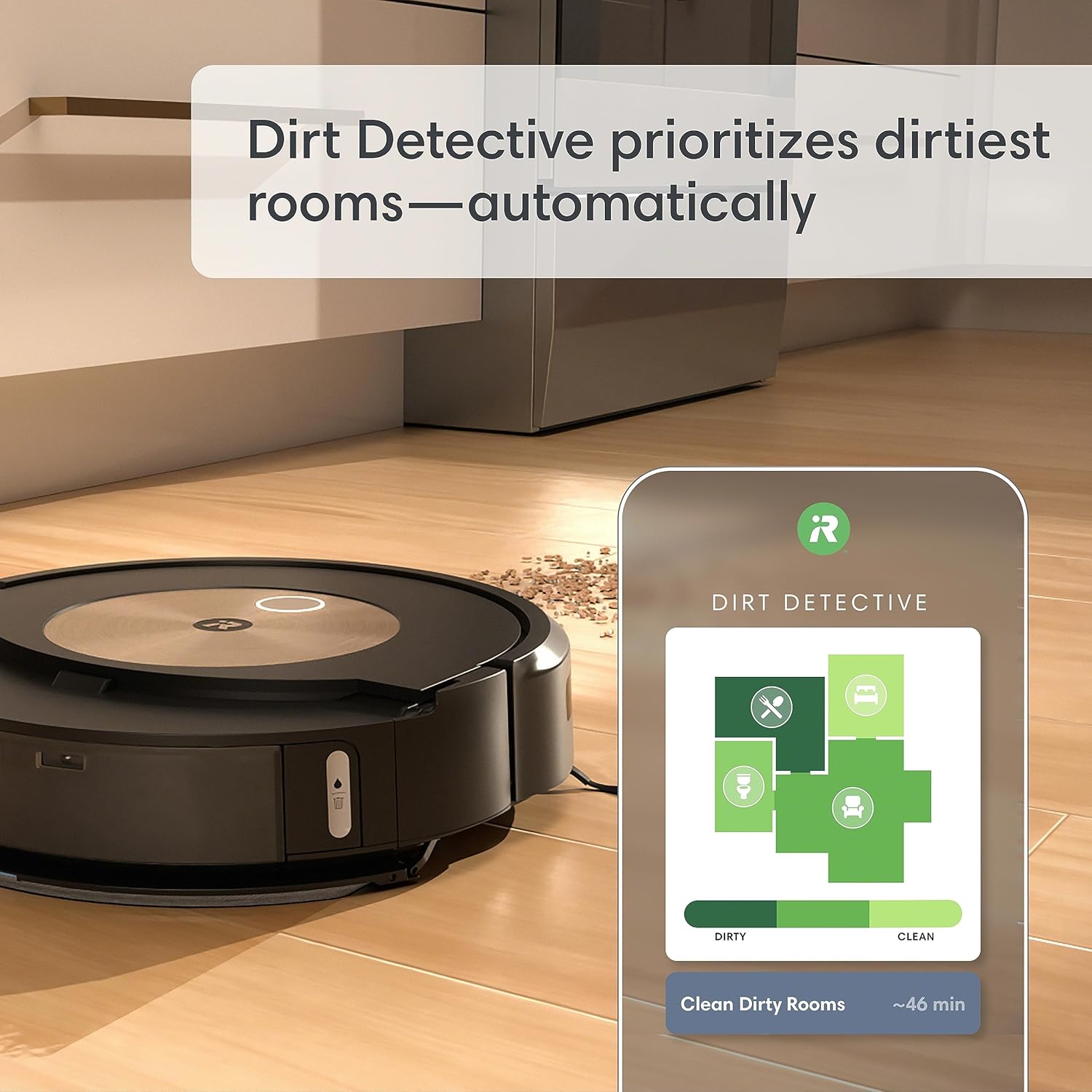 iRobot Roomba Combo j9+ Self-Emptying & Auto-Fill Robot Vacuum & Mop – Multi-Functional Base Refills Bin and Empties Itself, Vacuums and Mops Without Needing to Avoid Carpets, Avoids Obstacles​