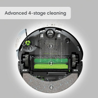 iRobot Roomba Combo j9+ Self-Emptying & Auto-Fill Robot Vacuum & Mop – Multi-Functional Base Refills Bin and Empties Itself, Vacuums and Mops Without Needing to Avoid Carpets, Avoids Obstacles​
