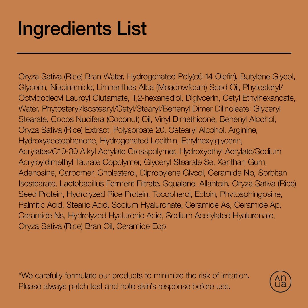 ANUA Rice 70 Intensive Moisturizing Milk, Hydrating Face Lotion, Niacinamide, Ceramides, All Skin Types, Sensitive, Skin Moisture Barrier, Lightweight Nourishing, Korean Skincare, 5.07 fl.oz.