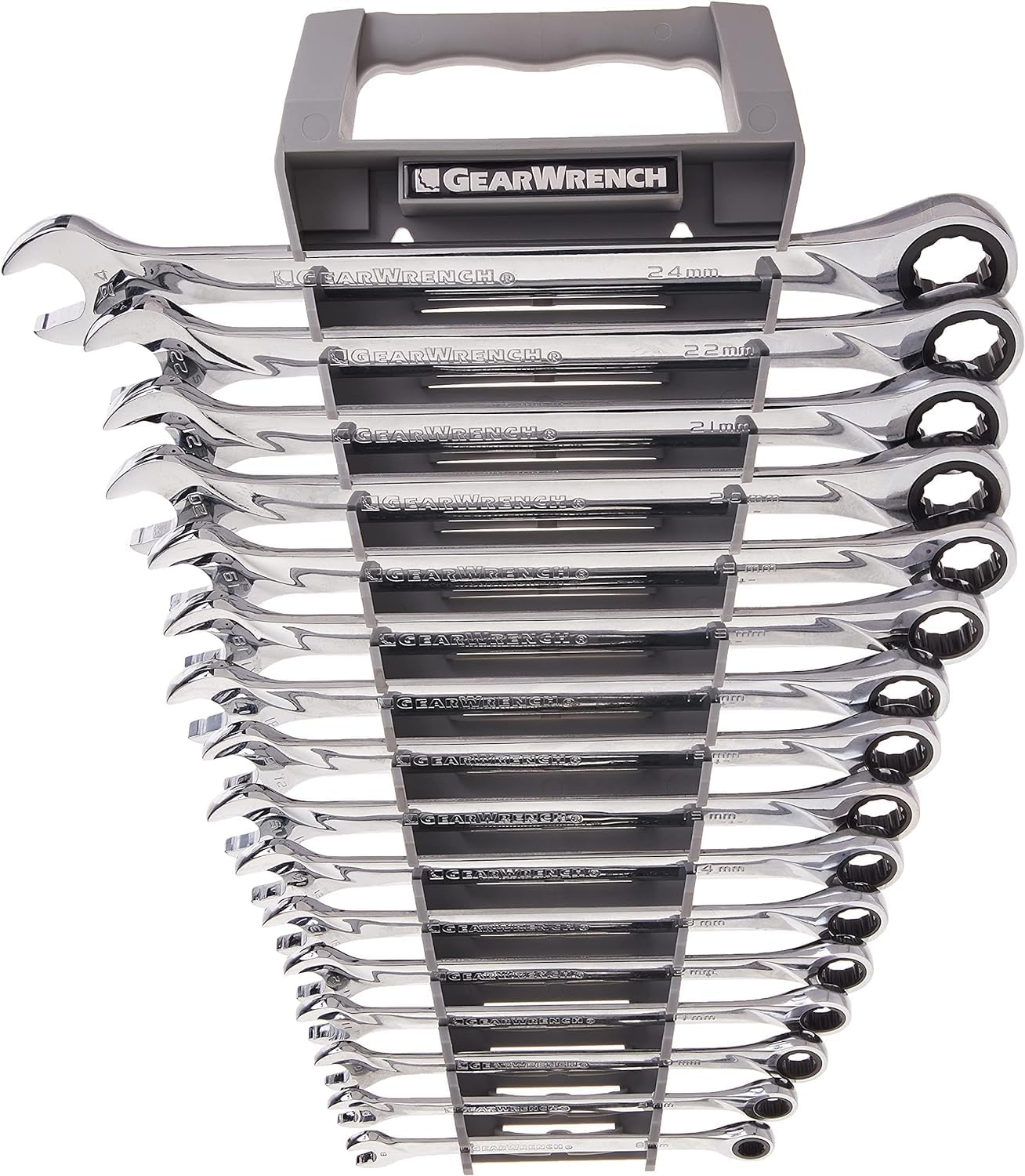 GEARWRENCH XL Ratcheting Combination Metric Wrench Set 16 Pc., 12 Point - 85099