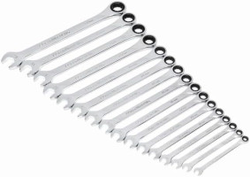 GEARWRENCH XL Ratcheting Combination Metric Wrench Set 16 Pc., 12 Point - 85099