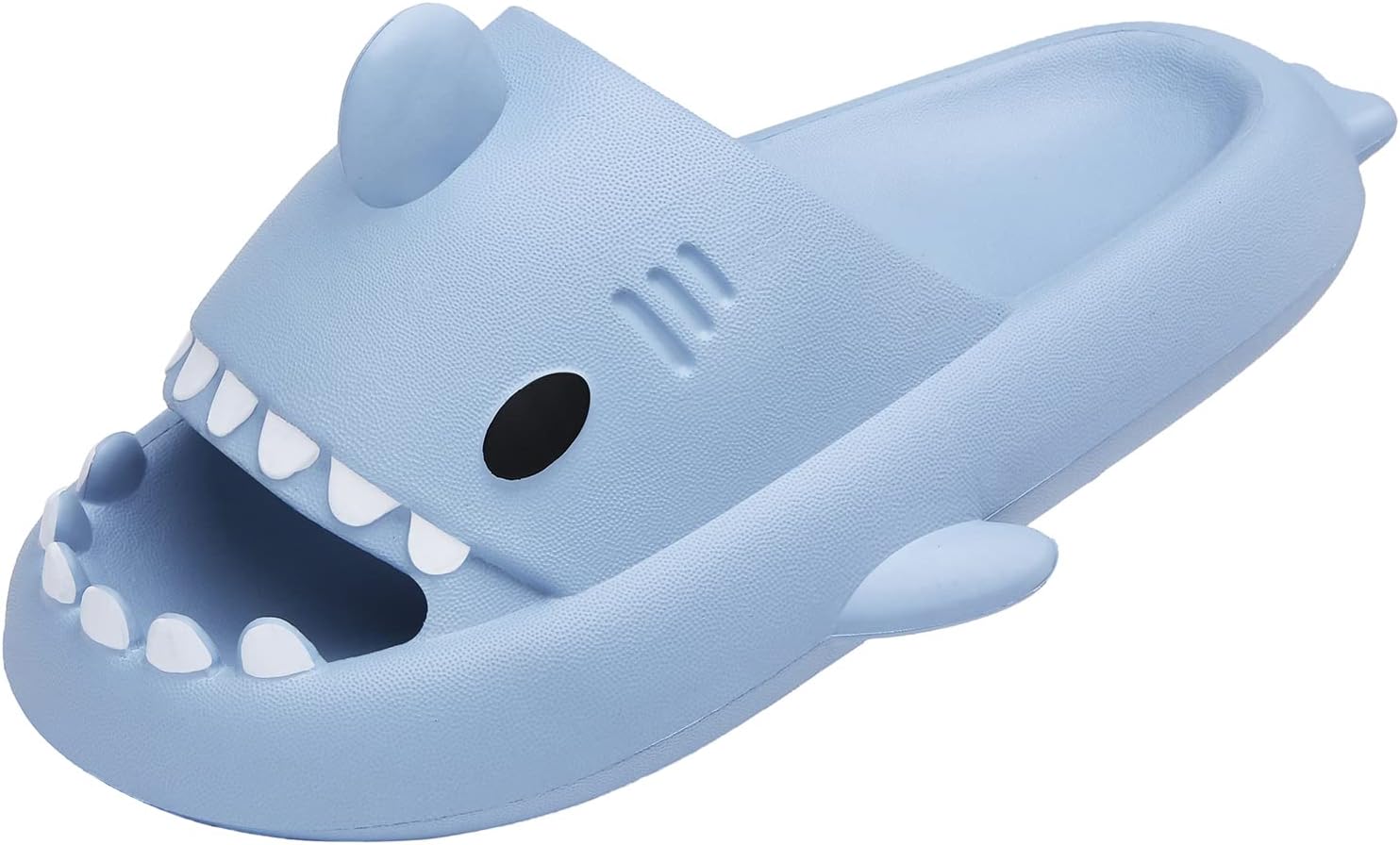 Men's and Women's Shark Slides Cloud Slippers Summer Novelty Open Toe Slide Sandals Anti-Slip Beach Pool Shower Shoes with Cushioned Thick Sole 11-12 Women/9.5-10 Men Blue